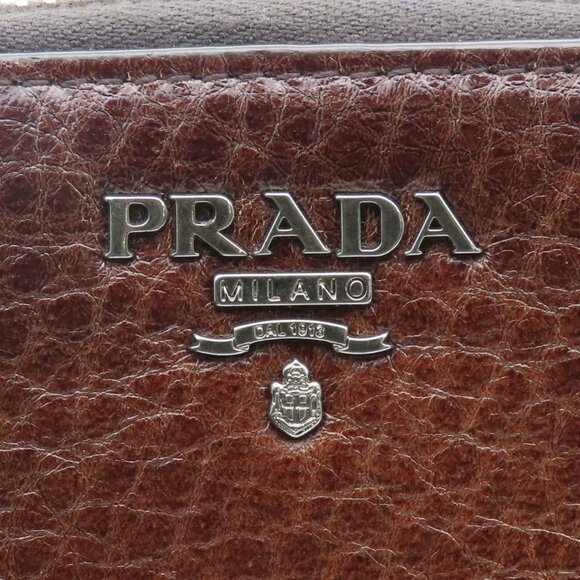 PRADA Brown Leather Wallet - Picture 6 of 11